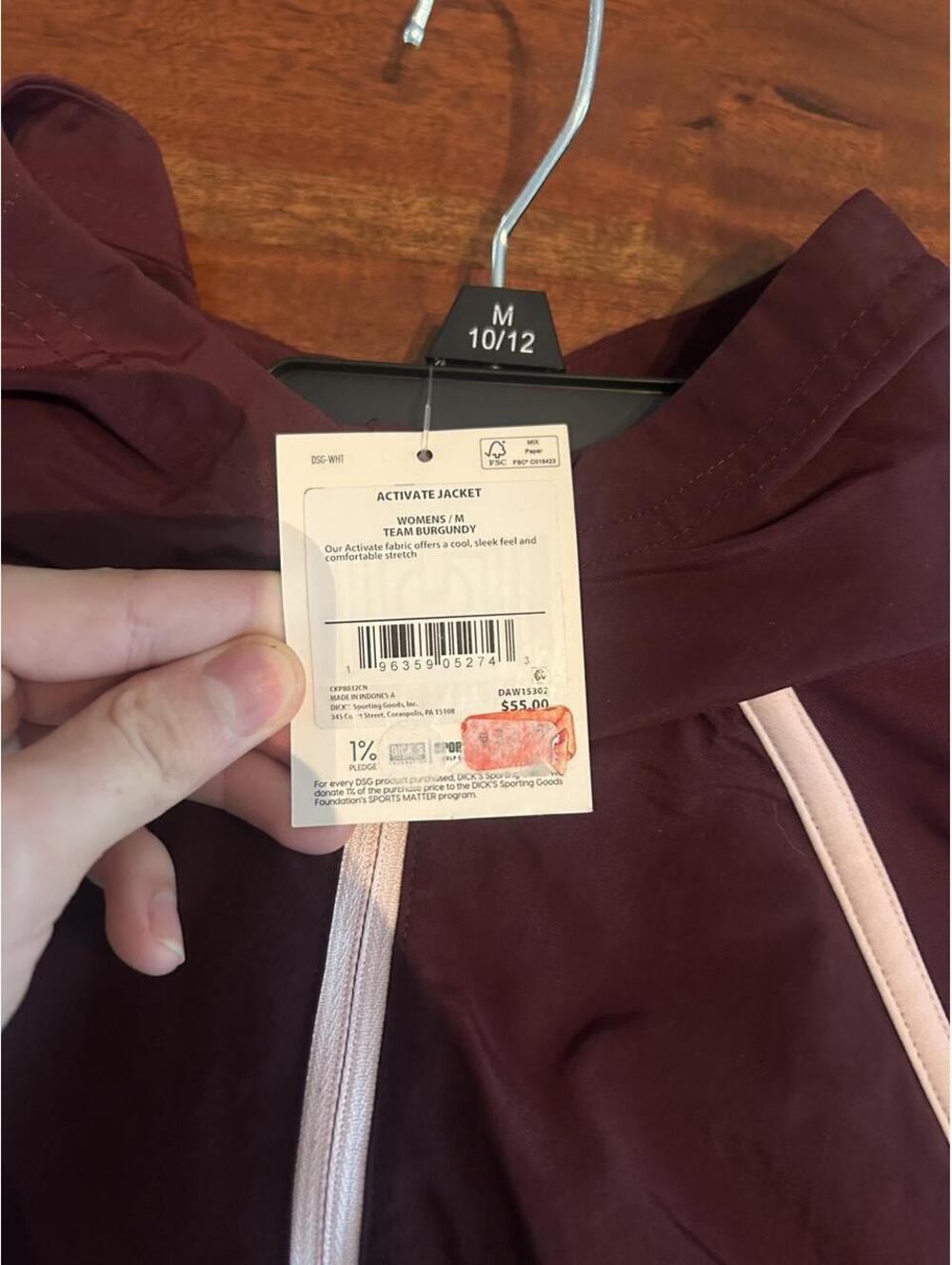 DSG Women's Burgundy Jacket. Medium. NWT! - Picture 2 of 3